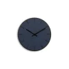 Hemverk - Vægur - Mørk Eg/Smokey Blue - Sorte visere - Ø28 cm