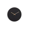 Hemverk - Vægur - Mørk Eg/Sort - Kobber visere - Ø28 cm