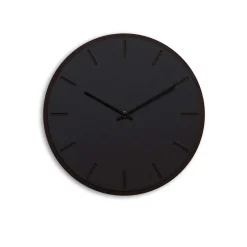 Hemverk - Vægur - Mørk Eg/Sort - Sorte visere - Ø38 cm