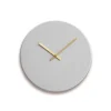 Hemverk - Vægur - Shape - Lys grå - Guld visere - Ø28 cm