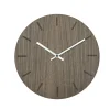 Hemverk - Vægur - Valnød - Ø38 cm - Sølv visere