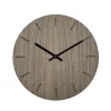 Hemverk - Vægur - Valnød - Ø38 cm - Sorte visere