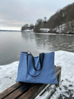 Horredsmattan - Strandtaske - Beach Bag - 70 x 53 cm - Blå / Blue