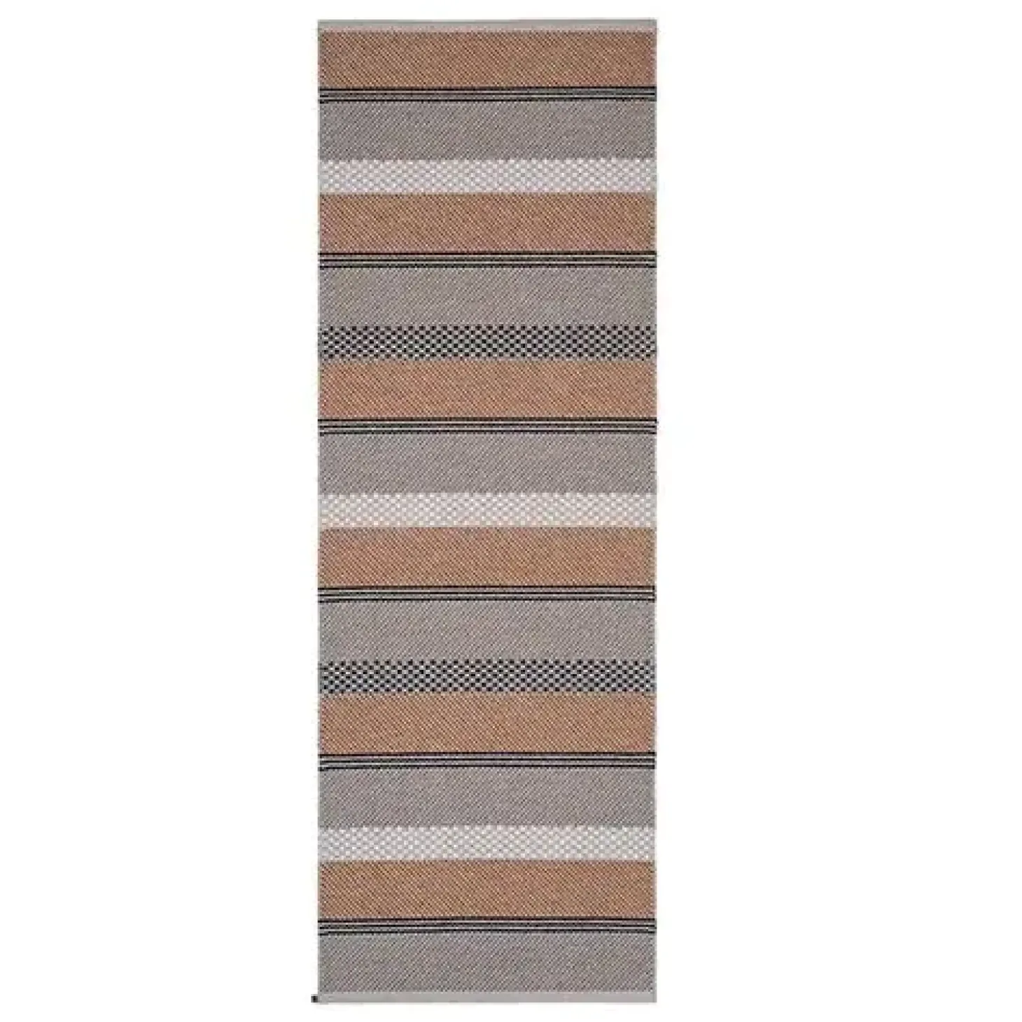 Horredsmattan - Tæppe - Mason - 70 x 210 cm - Beige/Rust/Blå