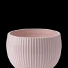 Knabstrup Keramik - urtepotteskjuler Ø 18 cm ripple rose