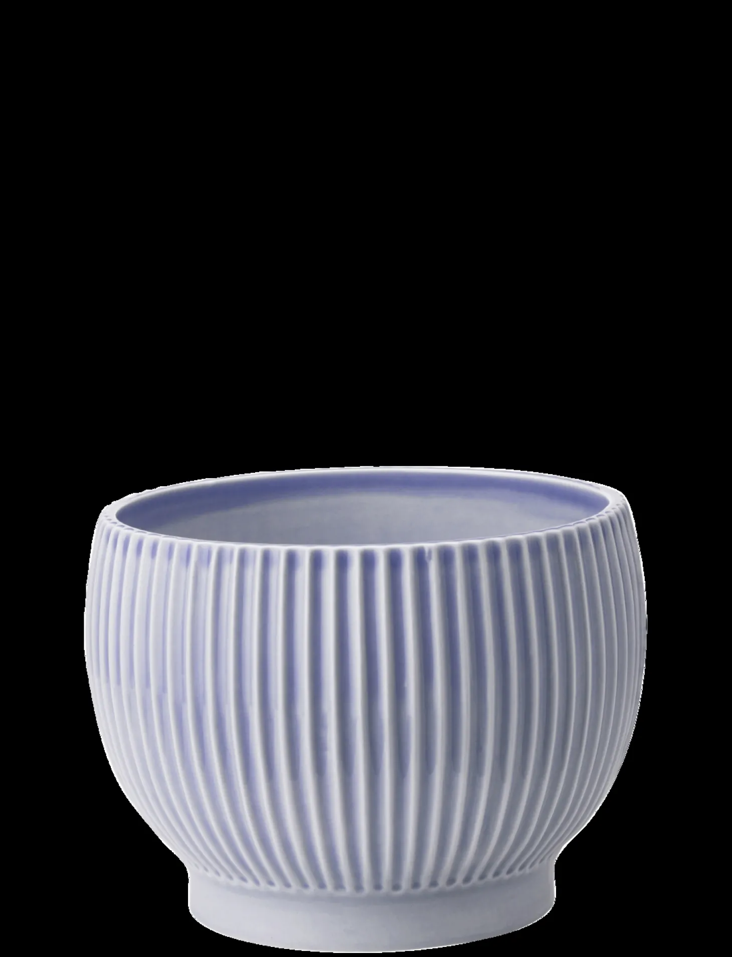 Knabstrup Keramik - urtepotteskjuler Ø 16 cm ripple lavender