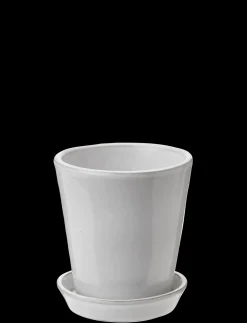 Knabstrup Keramik - urtepotteskjuler Ø 10.5 cm white