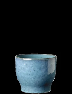 Knabstrup Keramik - urtepotteskjuler Ø 14.5 cm dusty blue