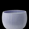 Knabstrup Keramik - urtepotteskjuler Ø 18 cm ripple lavender