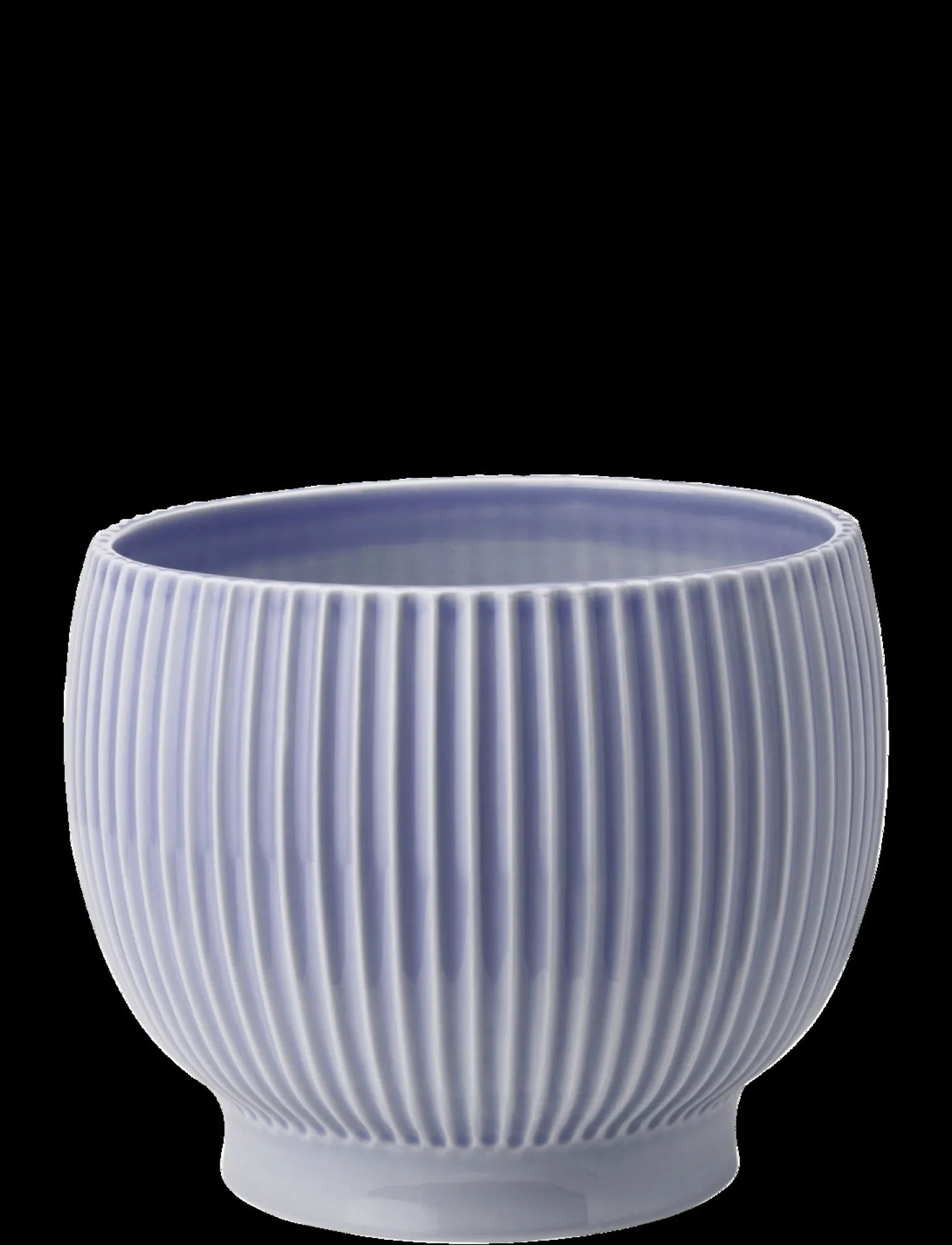 Knabstrup Keramik - urtepotteskjuler Ø 18 cm ripple lavender