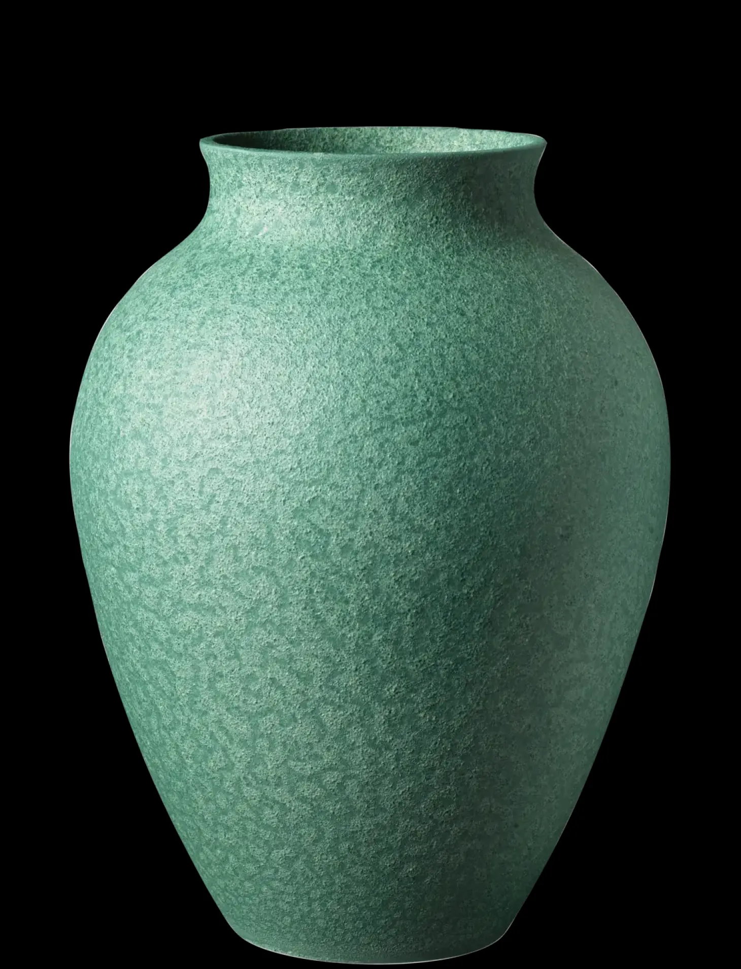 Knabstrup Keramik - vase H 27 cm verdigris green