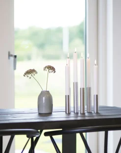 Kunstindustrien - Box 3 Slim Light lysetage Rustfrit stål - Højde 10 cm, 14 cm ,17 cm