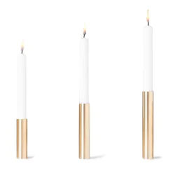 Kunstindustrien - Slim Light Lysetage - Messing - Højde 10 cm
