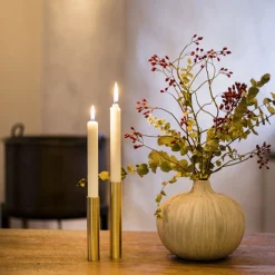 Kunstindustrien - Slim Light Lysetage - Messing - Højde 10 cm