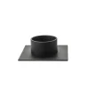 Kunstindustrien - Square lysestage Ø5 - Sort
