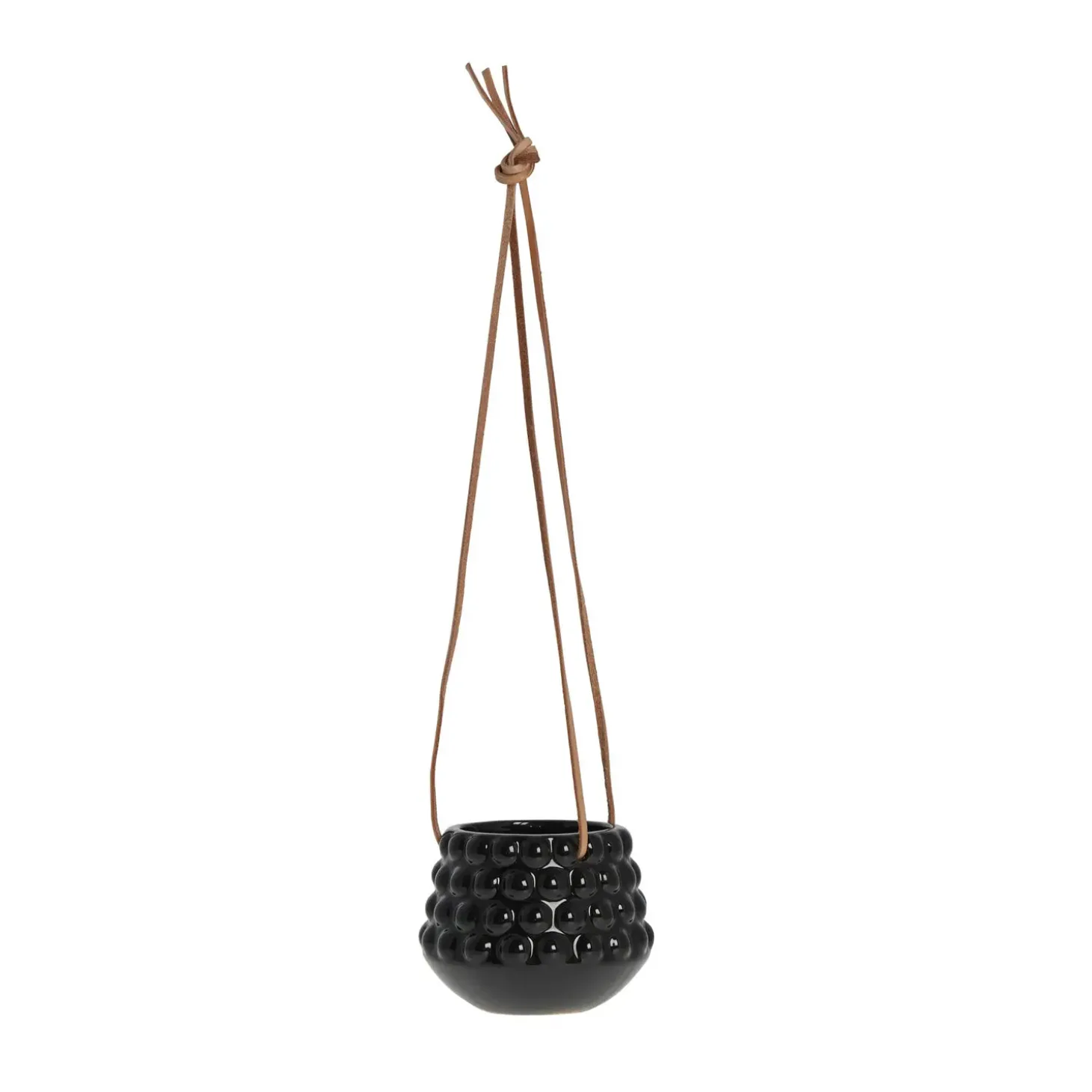 Lene Bjerre - Dotsie hængepotte Ø12cm sort