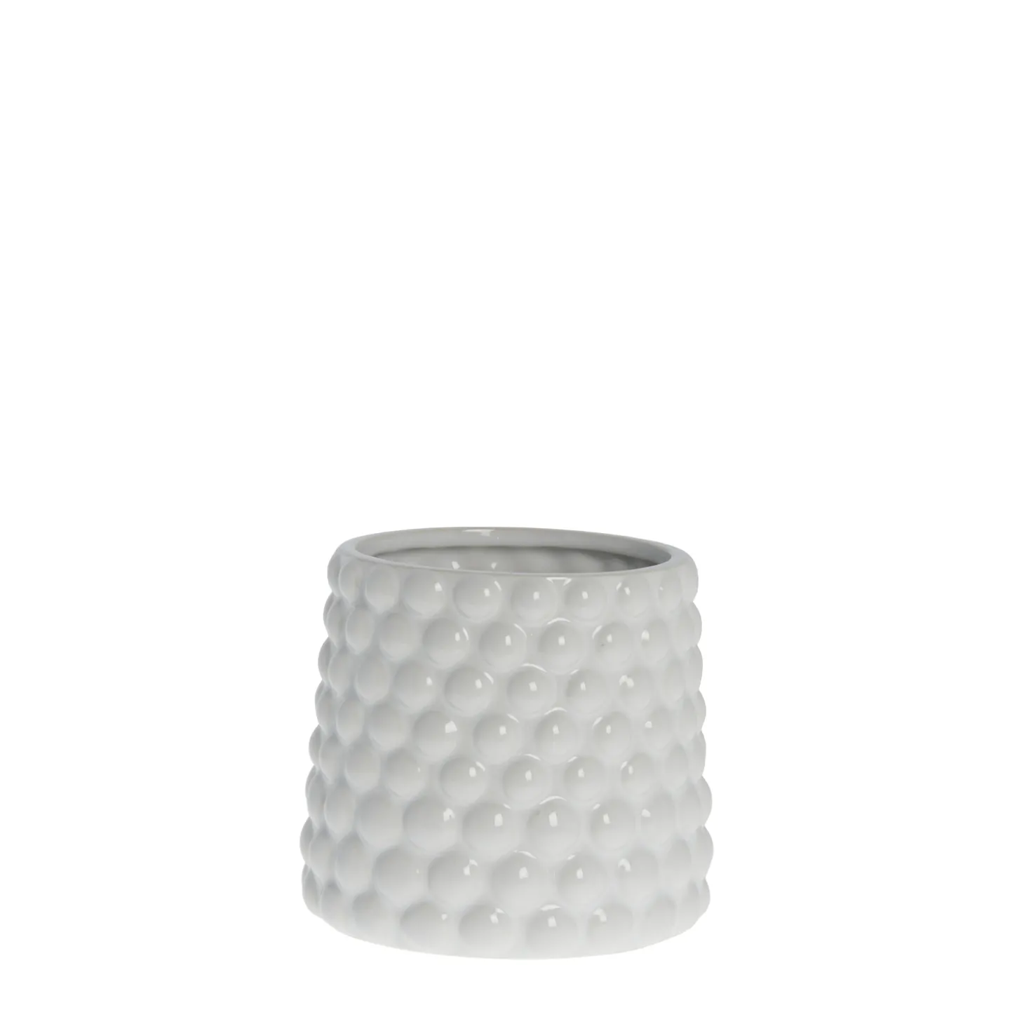 Lene Bjerre - Dotsie urtepotteskjuler Ø14cm hvid