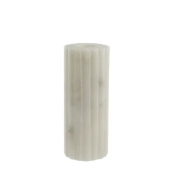Lene Bjerre - Eliana lysestage 12,5cm. hvid marmor