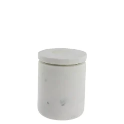 Lene Bjerre - Ellia krukke 9x9 cm. hvid marmor