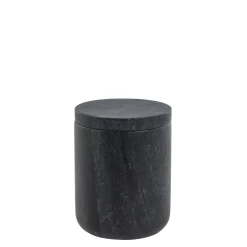 Lene Bjerre - Ellia krukke 9x9 cm. sort marmor
