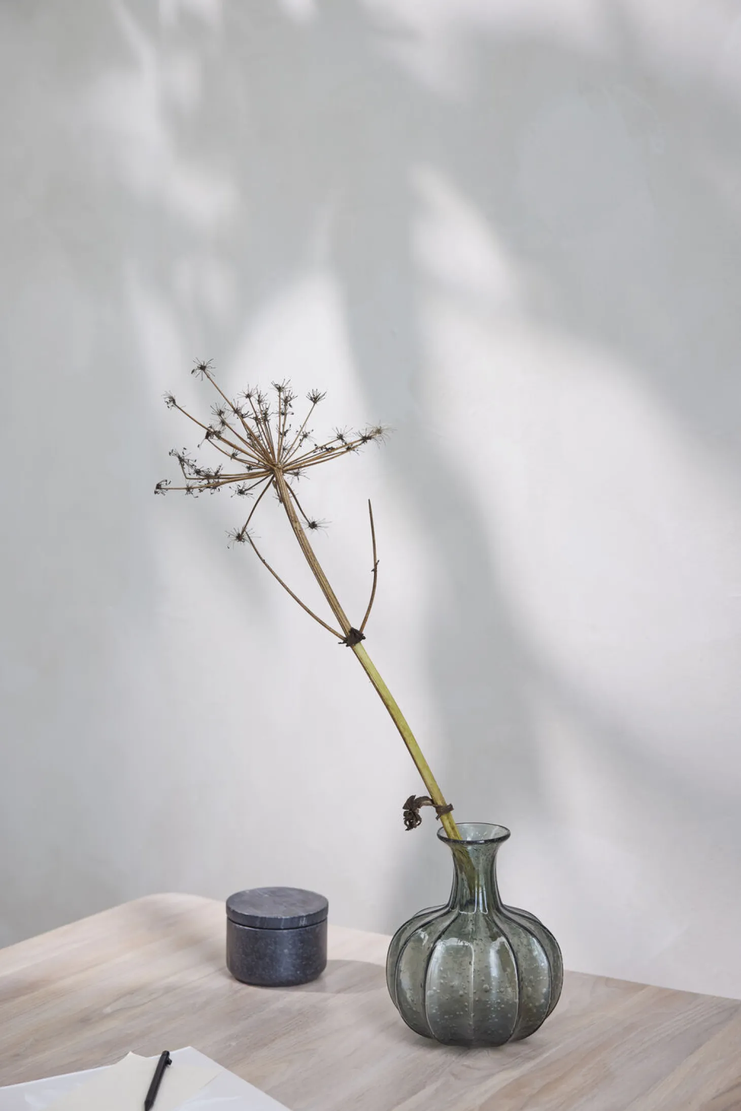 Lene Bjerre - Ellia krukke 11x11 cm. sort marmor