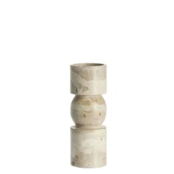 Lene Bjerre - Ellia Marmor lysestage H23 cm. sand