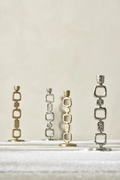 Lene Bjerre - Lavillia lysestage H40,5cm sølv