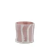 Lene Bjerre - Marelle vase/fyrfadsstage i glas 10 cm. lyserød