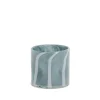 Lene Bjerre - Marelle vase/fyrfadsstage i glas 10 cm. lyseblå