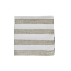 Lene Bjerre - Olivia mundserviet 40x40 cm. beige stribet