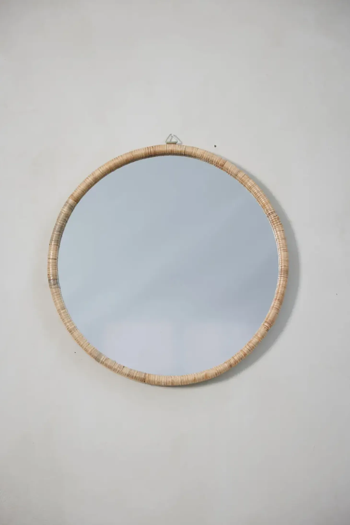 Lene Bjerre - Riselle rundt spejl Ø60 cm. natur