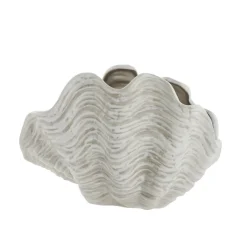 Lene Bjerre - Sheline musling vase 26x19,5 cm. sand