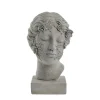 Lene Bjerre - Sielle figur kvinde m. blomster 31 cm. grå