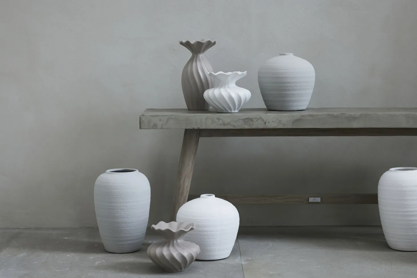 Lene Bjerre - Susille vase H14 cm. hvid