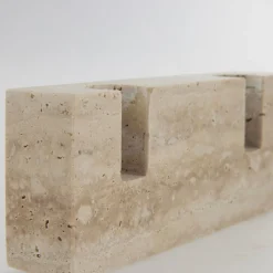 Lene Bjerre - Travina lysestage 6 cm. sand marmor