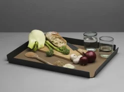 LindDNA bakke - Tray square large (nupo Dark Blue/Black/Alu Anthracite)