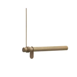 LindDNA bøjlestang - Wall swing 50 cm (nature oak/nature leather cord)