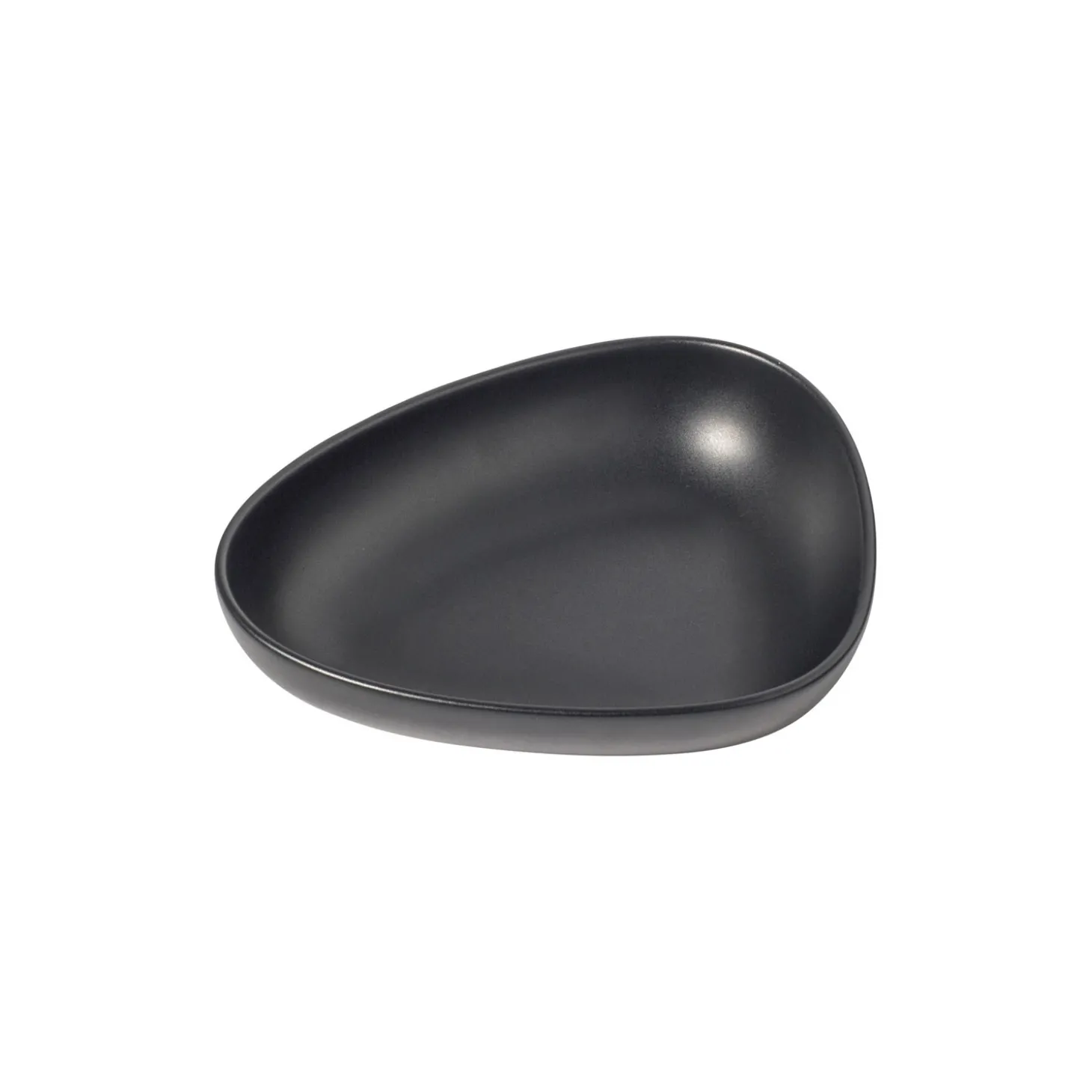 LindDNA - Stoneware Deep Plate, Black