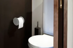 LindDNA - Toiletrulleholder - Nupo Black/ Alu Black