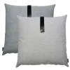 Louise Smærup - Pude, canvas - Light Grey (50x50 cm.)