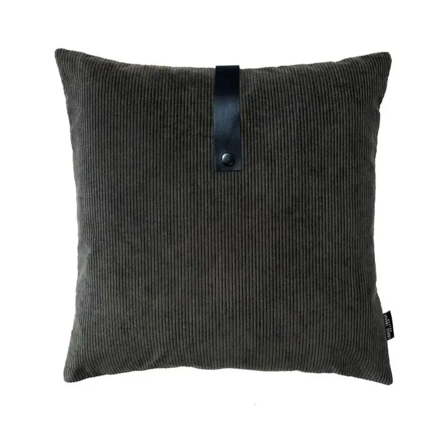 Louise Smærup - Pude, corduroy - Dark Grey (50x50 cm.)
