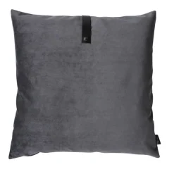 Louise Smærup pude - Mørkegrå pude i velour 65 x 65 cm