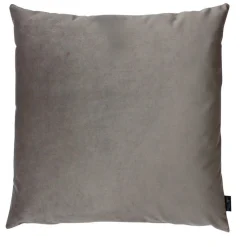 Louise Smærup - Pude, velour u. strop - Brown/grey (50x50 cm.)