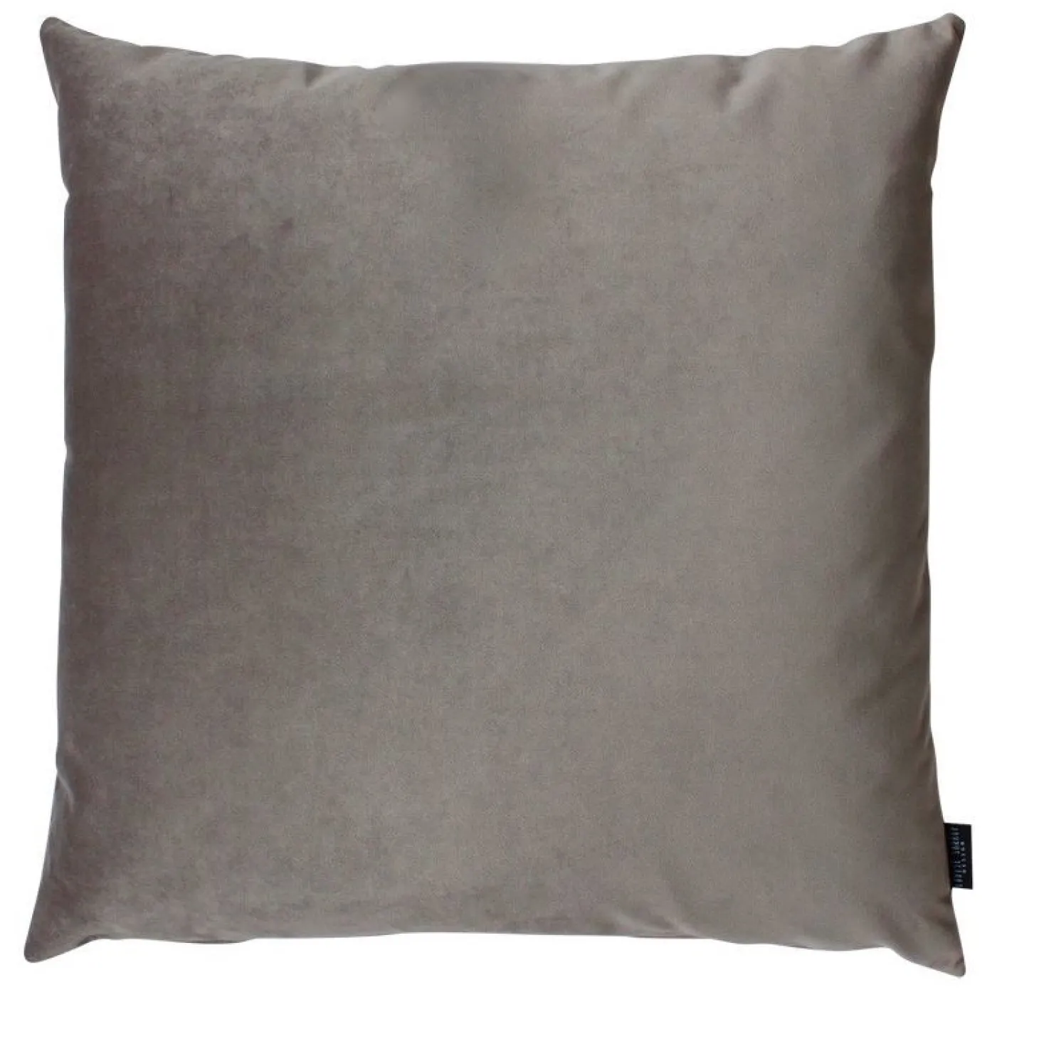 Louise Smærup - Pude, velour u. strop - Brown/grey (50x50 cm.)