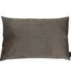 Louise Smærup - Pude Velvet - Taupe (80x50 cm) (grålig)