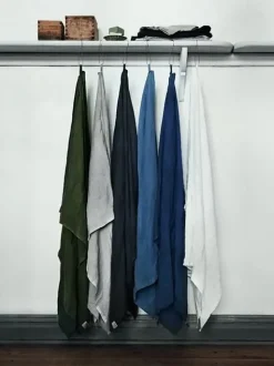 Lovely Linen - Badehåndklæde - Light Grey - 90x145 cm