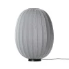 Made By Hand - Gulvlampe - Knit-Wit 65 High Oval Floor Level - Silver