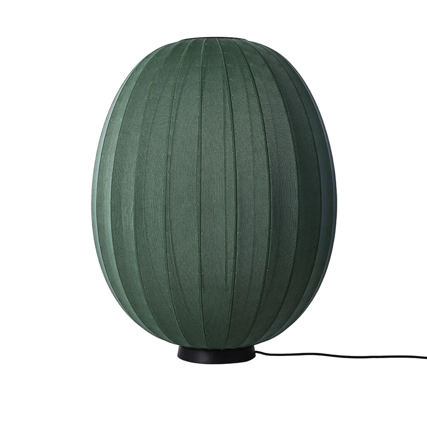 Made By Hand - Gulvlampe - Knit-Wit 65 High Oval Floor Level - Tweed Green