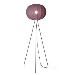 Made By Hand - Gulvlampe - Knit-Wit 45 Round Floor High - Burgundy