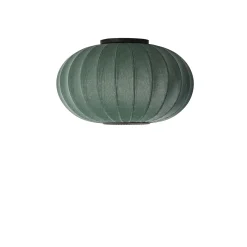 Made By Hand - Loftlampe - Knit-Wit 57 Oval Ceiling/Wall - Tweed Green